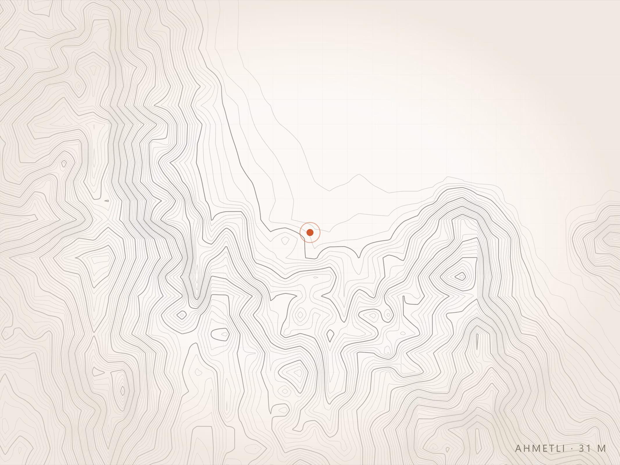 Ahmetli Mahallesi topografyası, Torbalı — rakım 31 m