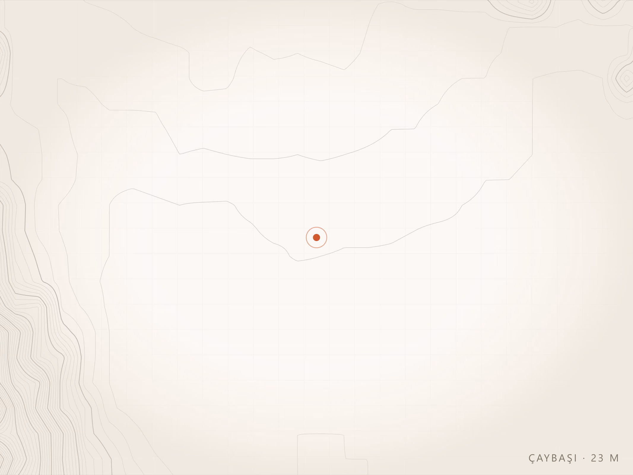 Çaybaşı Mahallesi topografyası, Torbalı — rakım 23 m