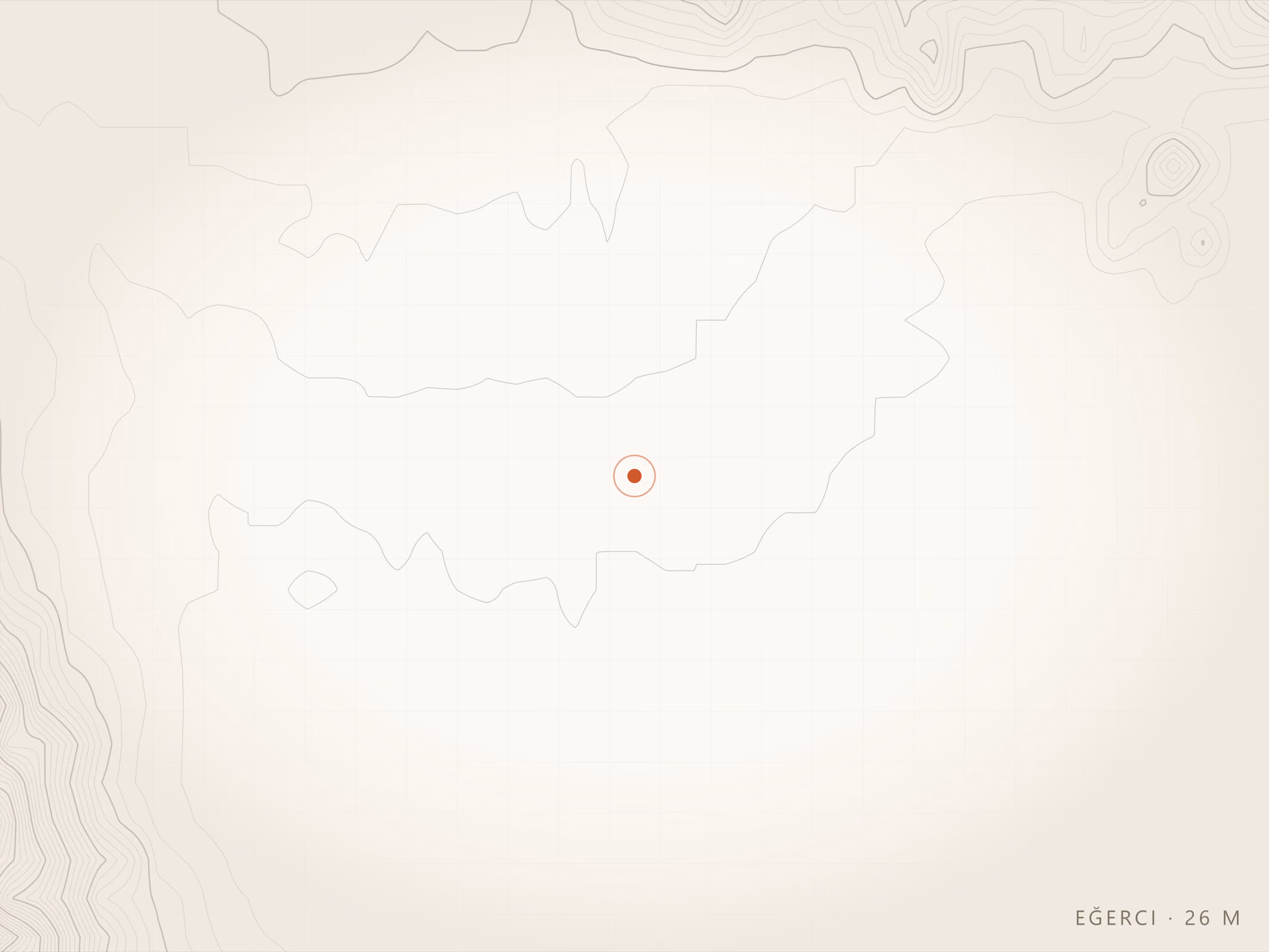 Eğerci Mahallesi topografyası, Torbalı — rakım 26 m