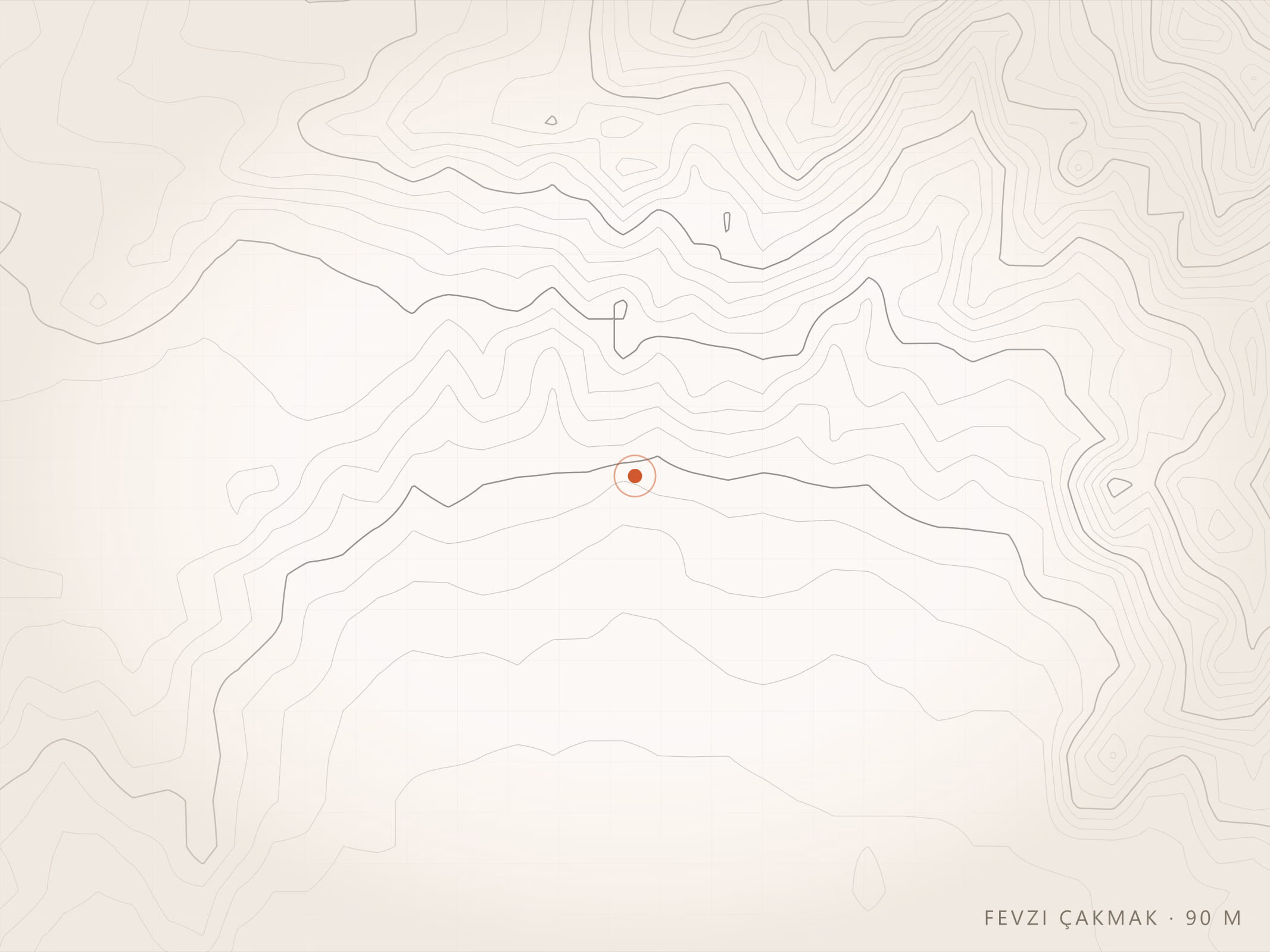Fevzi Çakmak Mahallesi topografyası, Torbalı — rakım 90 m