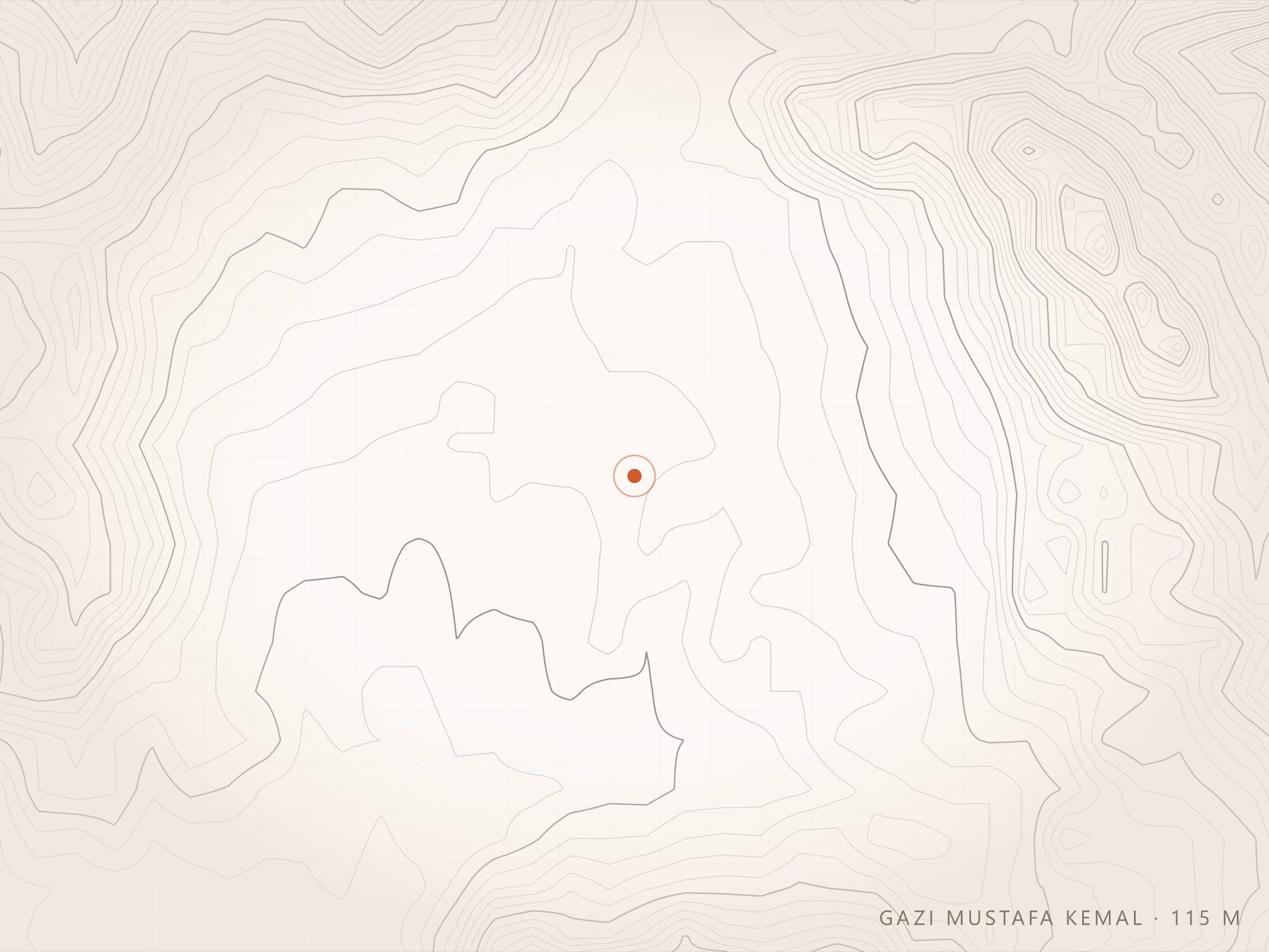 Gazi Mustafa Kemal Mahallesi topografyası, Torbalı — rakım 115 m