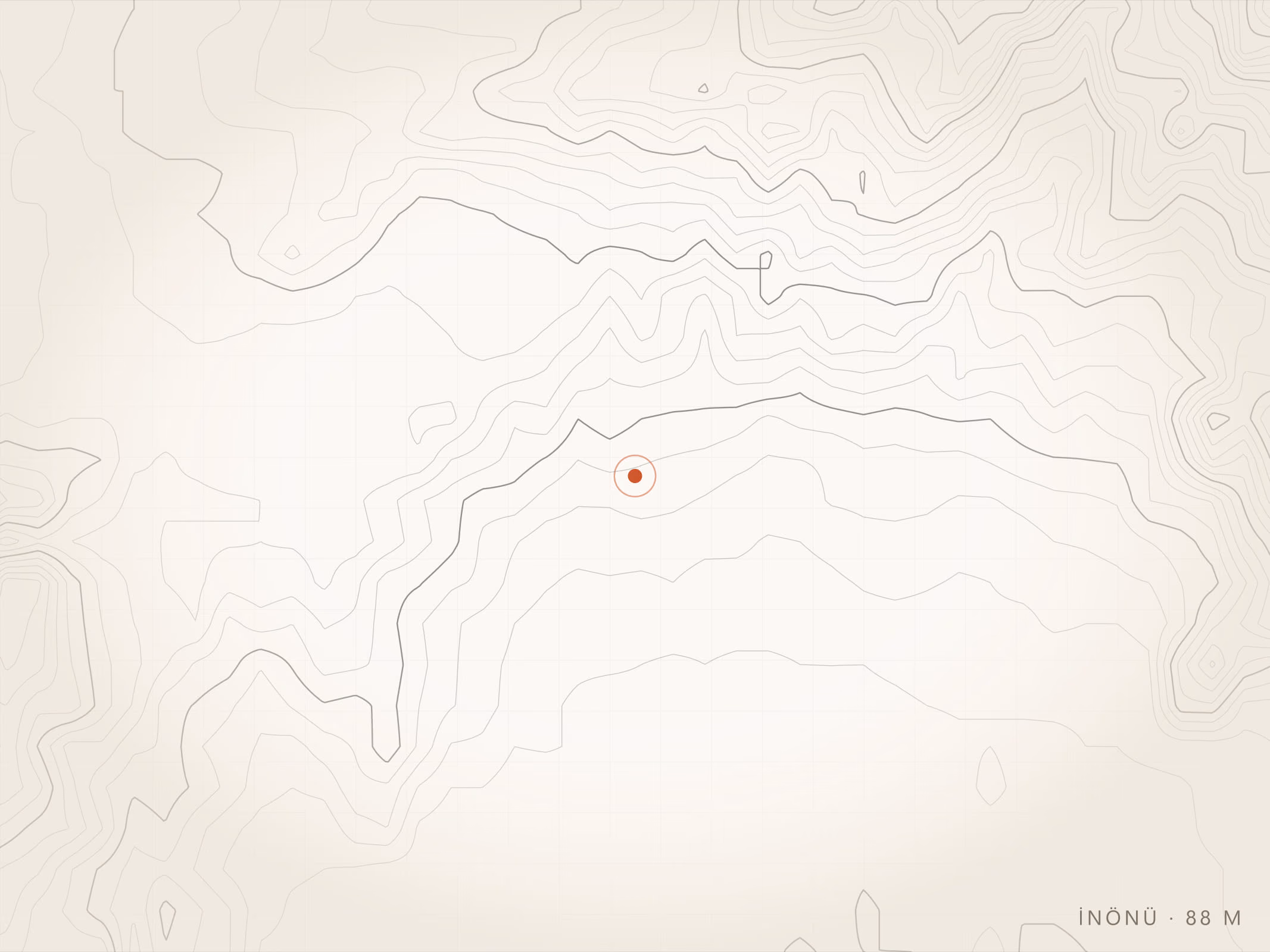 İnönü Mahallesi topografyası, Torbalı — rakım 88 m