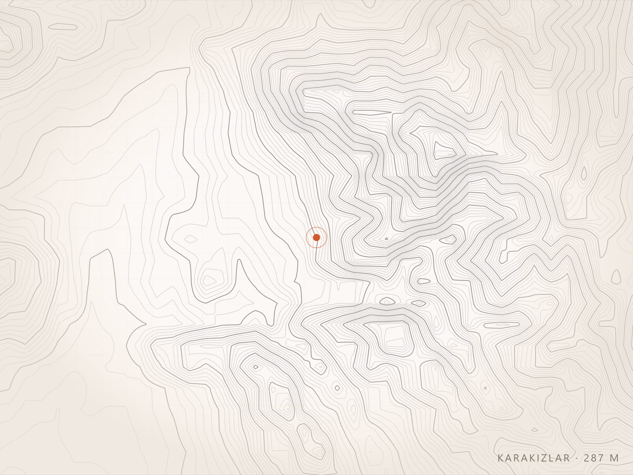 Karakızlar Mahallesi topografyası, Torbalı — rakım 287 m