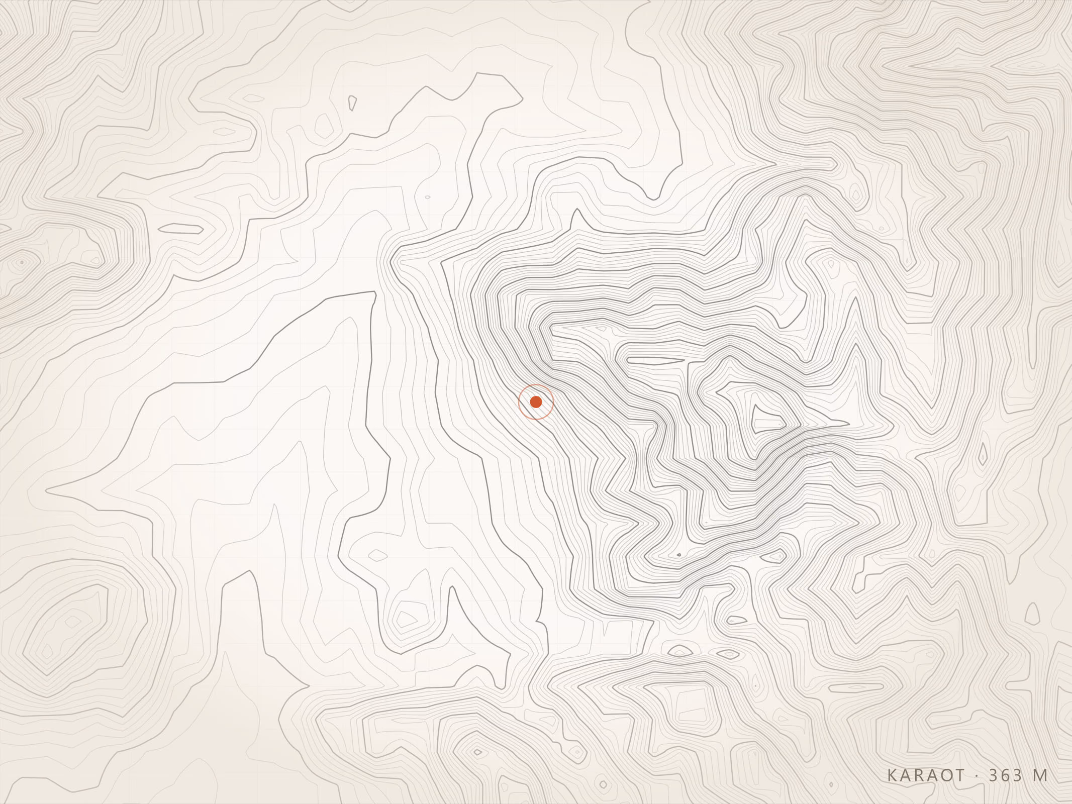 Karaot Mahallesi topografyası, Torbalı — rakım 363 m