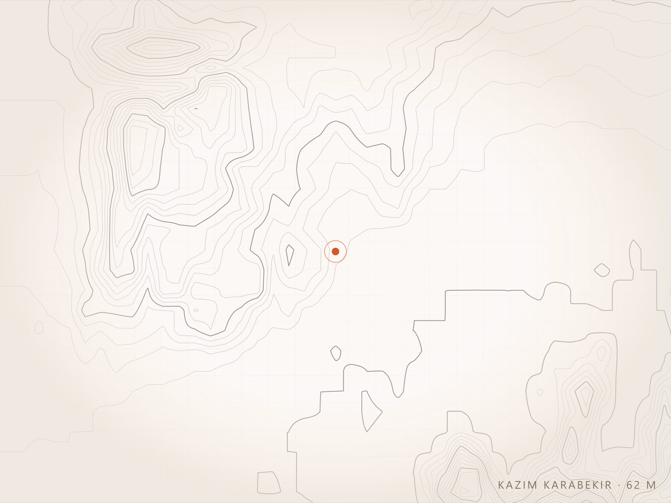 Kazım Karabekir Mahallesi topografyası, Torbalı — rakım 62 m