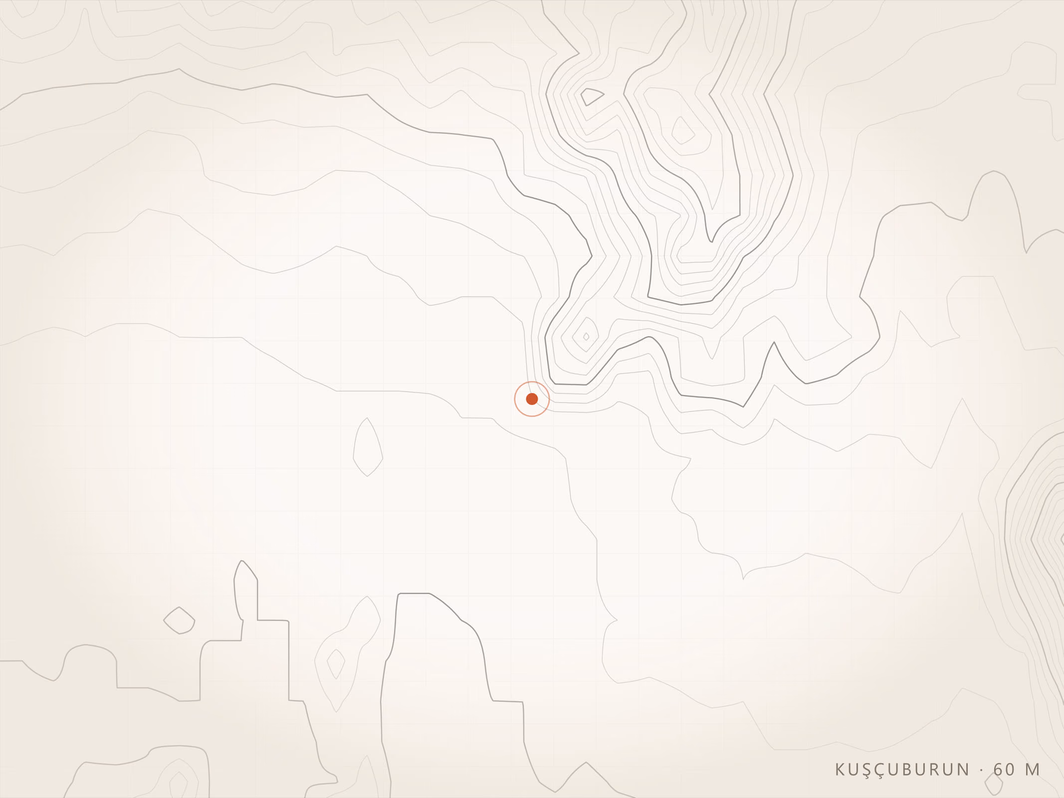 Kuşçuburun Mahallesi topografyası, Torbalı — rakım 60 m