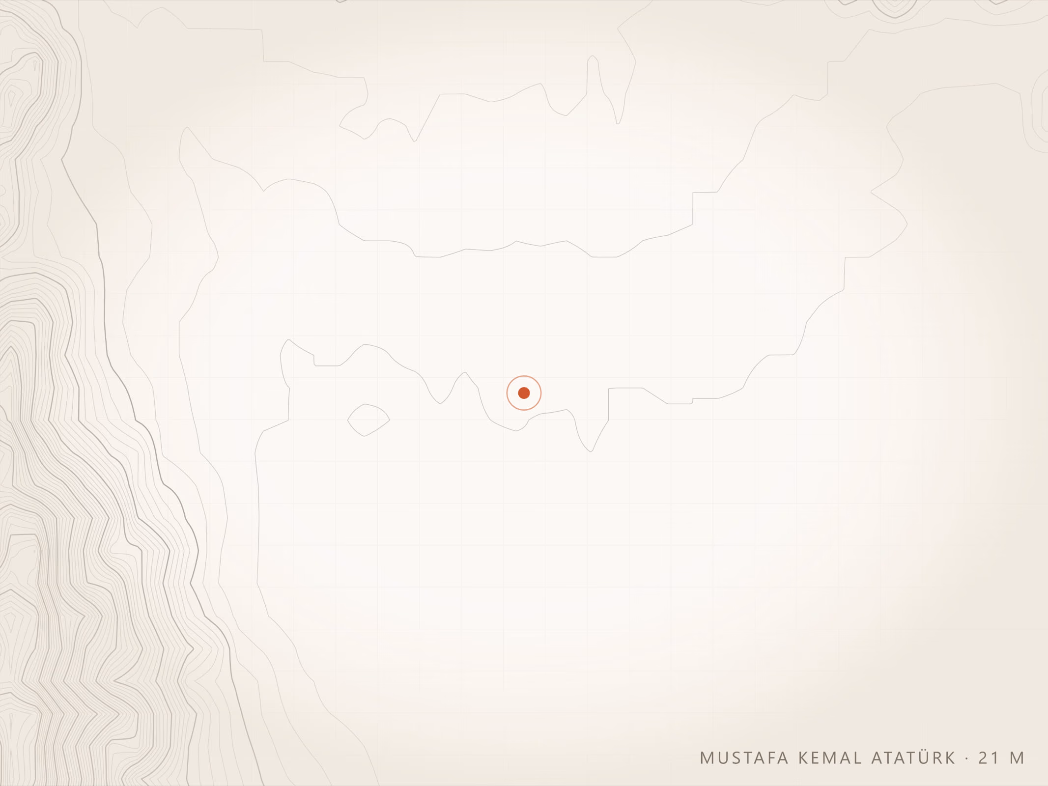 Mustafa Kemal Atatürk Mahallesi topografyası, Torbalı — rakım 21 m