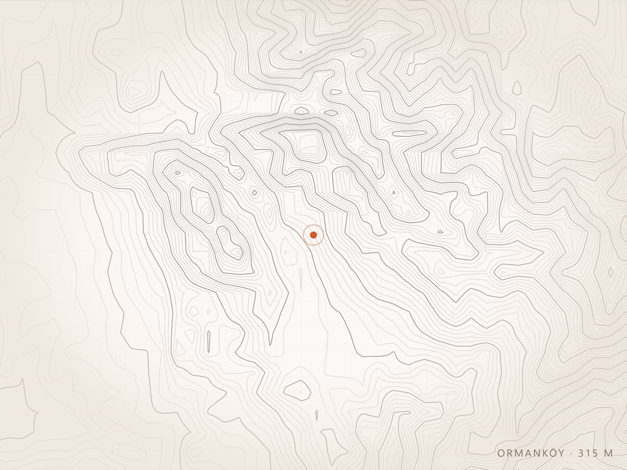 Ormanköy Mahallesi topografyası, Torbalı — rakım 315 m