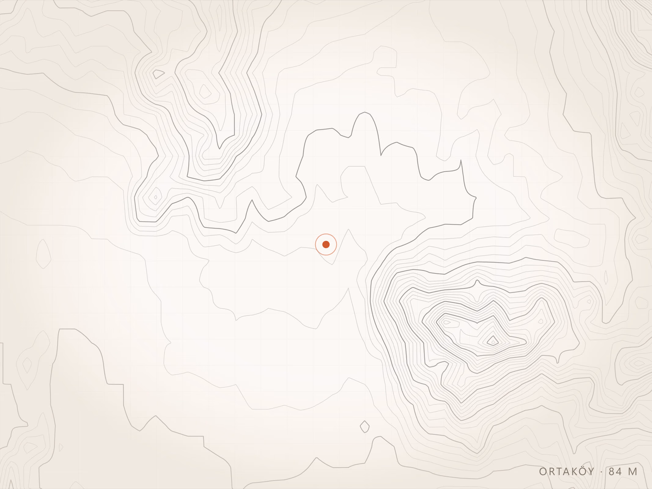Ortaköy Mahallesi topografyası, Torbalı — rakım 84 m