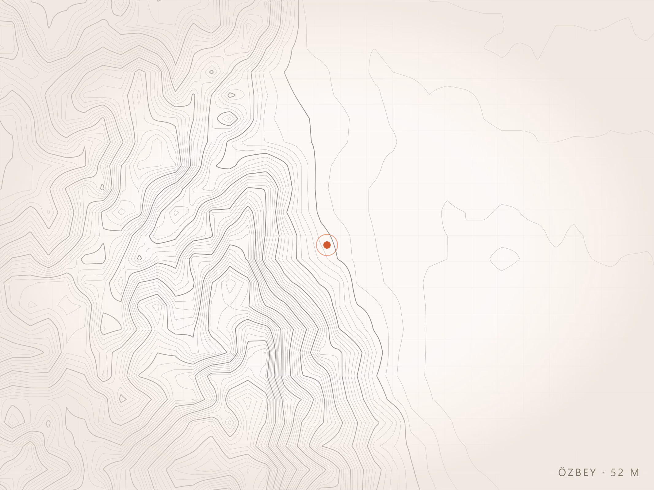Özbey Mahallesi topografyası, Torbalı — rakım 52 m