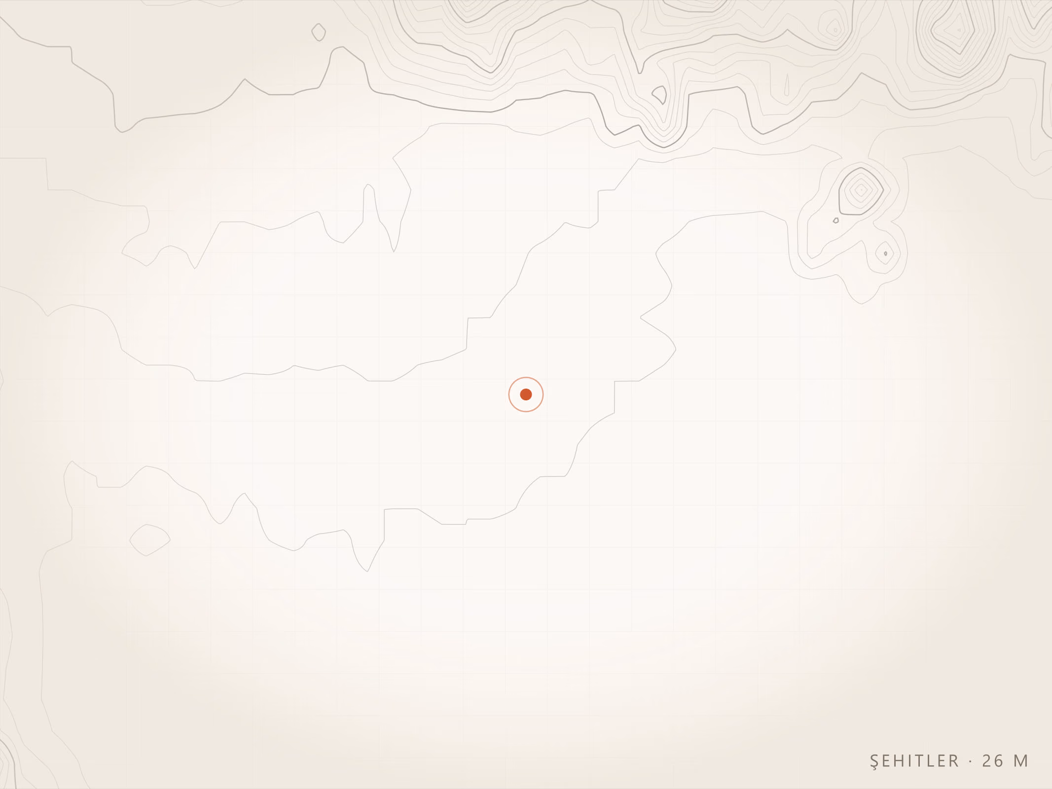 Şehitler Mahallesi topografyası, Torbalı — rakım 26 m