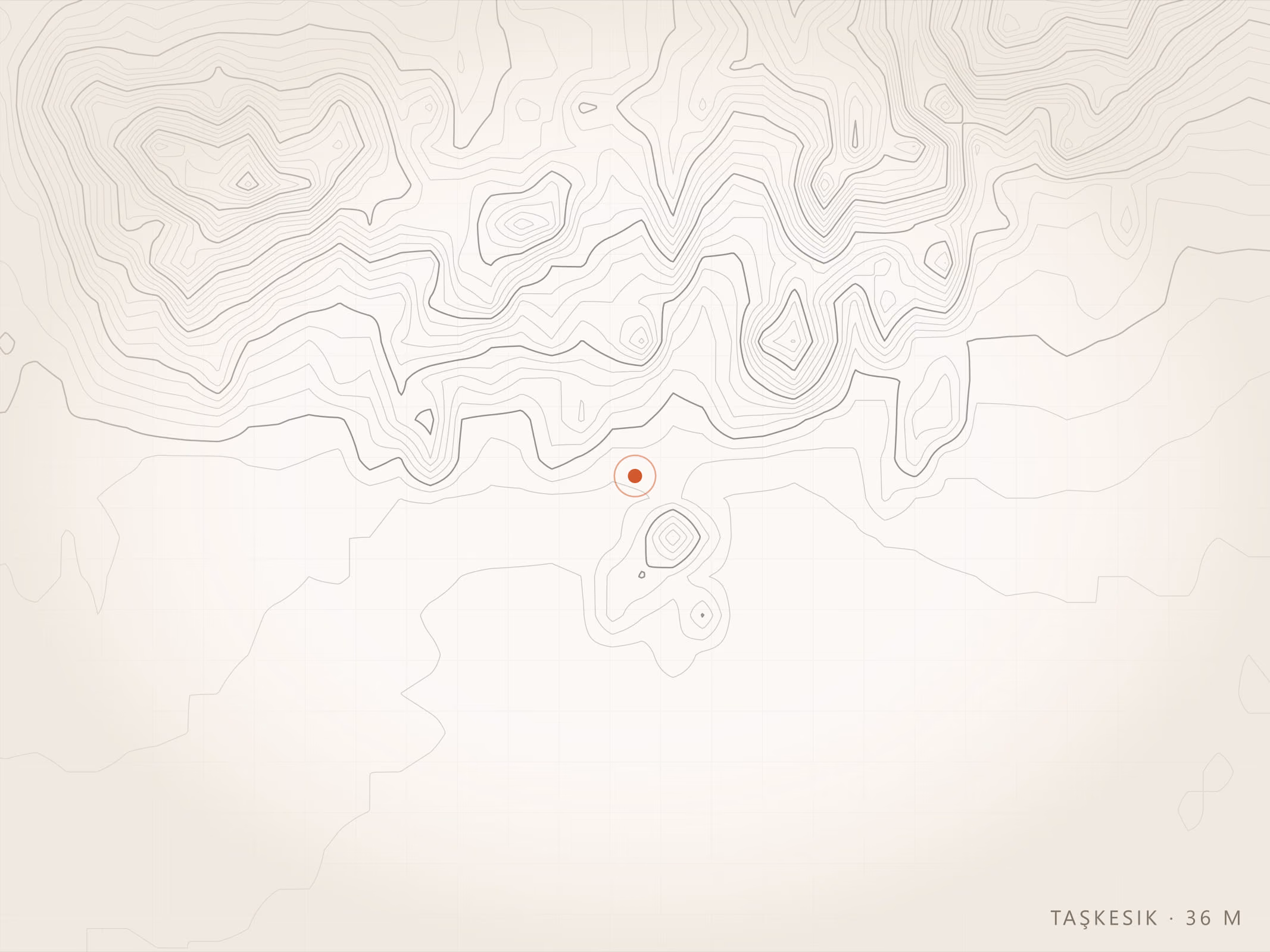 Taşkesik Mahallesi topografyası, Torbalı — rakım 36 m