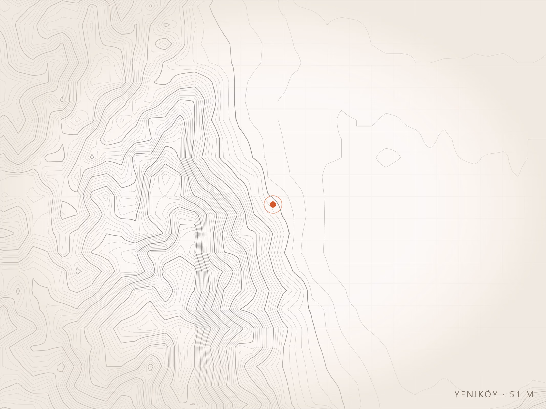 Yeniköy Mahallesi topografyası, Torbalı — rakım 51 m