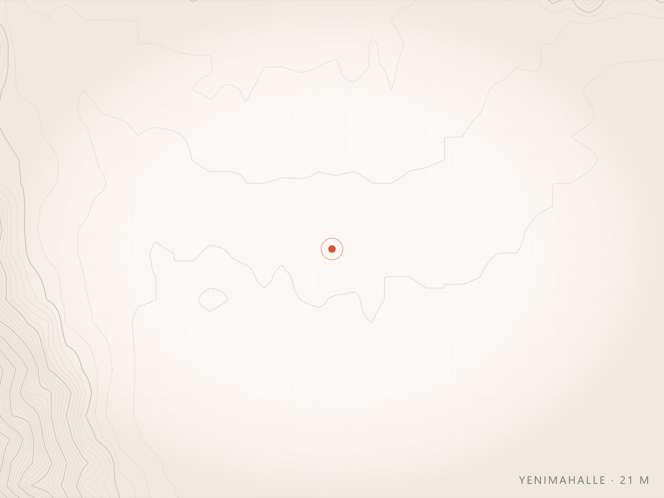 Yenimahalle Mahallesi topografyası, Torbalı — rakım 21 m