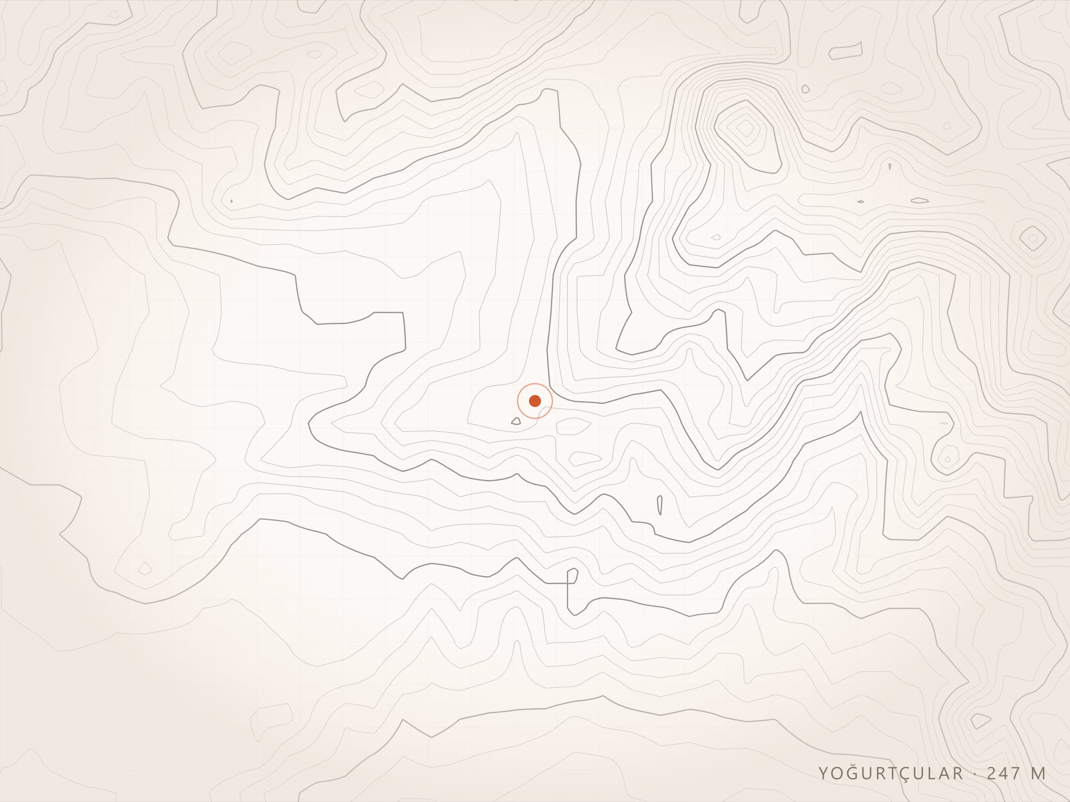 Yoğurtçular Mahallesi topografyası, Torbalı — rakım 247 m